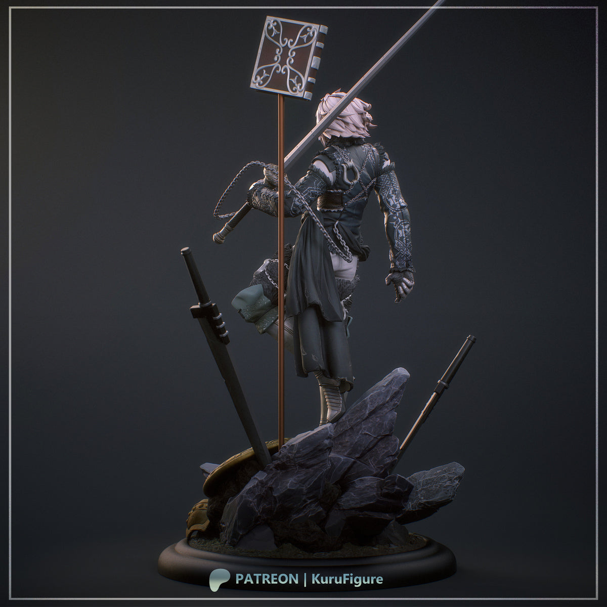 Brother Nier Style NieR Replicant Unpainted Resin Kit (1/6-1/12)