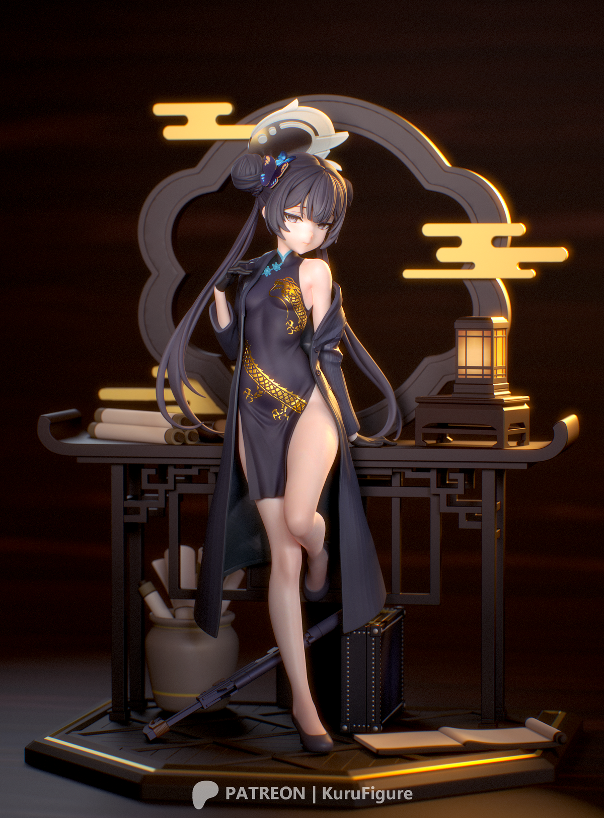 Ryuuge Kisaki Style Blue Archive Unpainted Resin Kit (1/6-1/12)