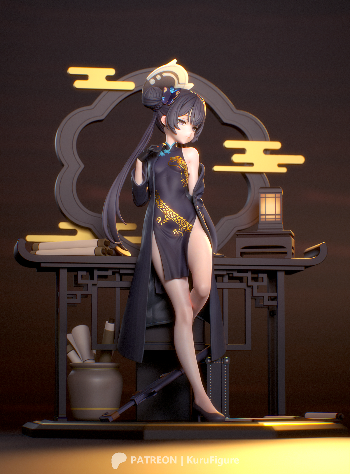 Ryuuge Kisaki Style Blue Archive Unpainted Resin Kit (1/6-1/12)
