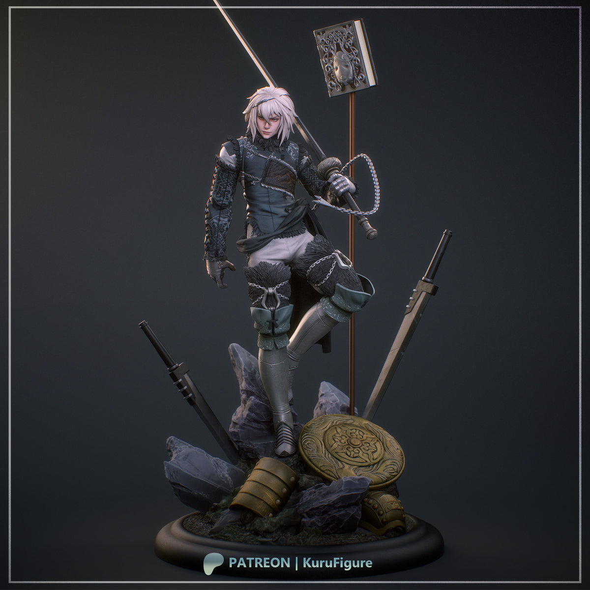 Brother Nier Style NieR Replicant Unpainted Resin Kit (1/6-1/12)