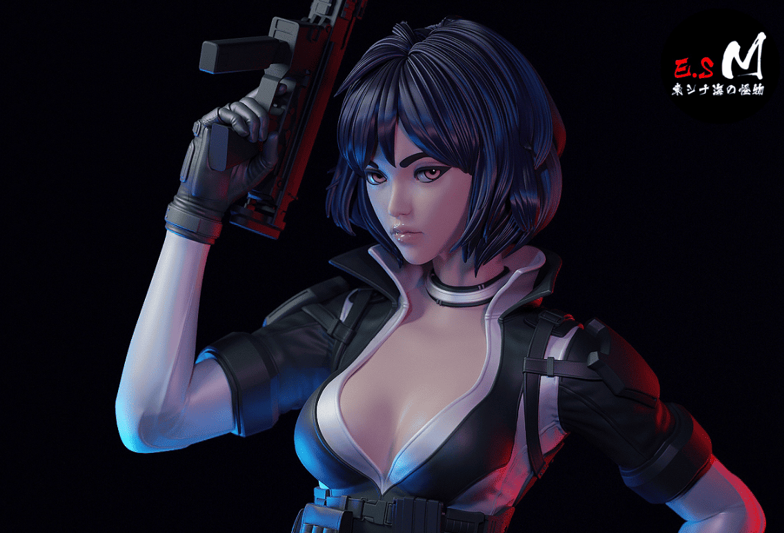 Combat Motoko Style Ghost in the Shell Resin Garage Kit (1/6-1/12)