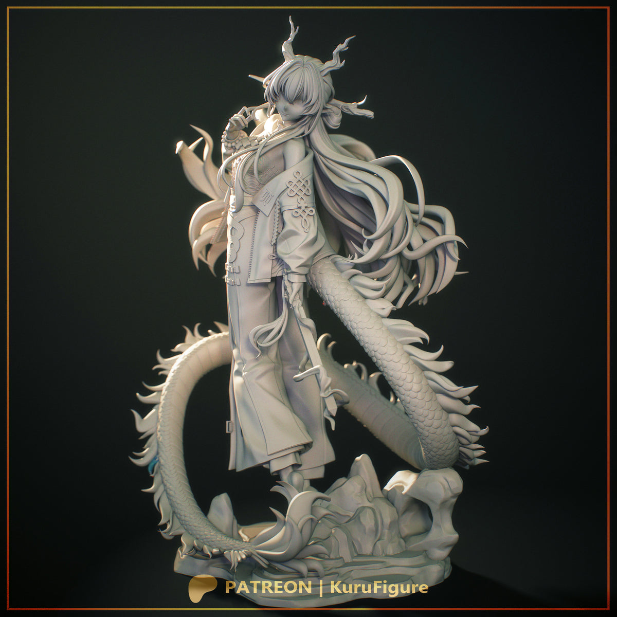 Shu Style Arknights Unpainted Resin Garage Kit (1/6-1/12)