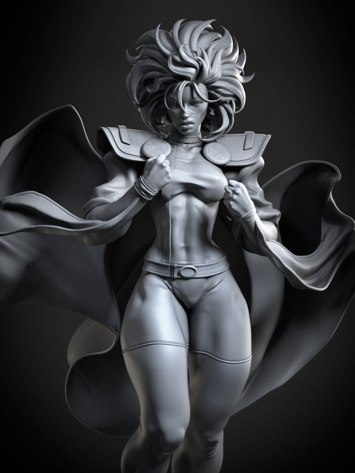 Storm Style Weather Goddess Resin Kit – Unpainted 3D Printed Model Kit