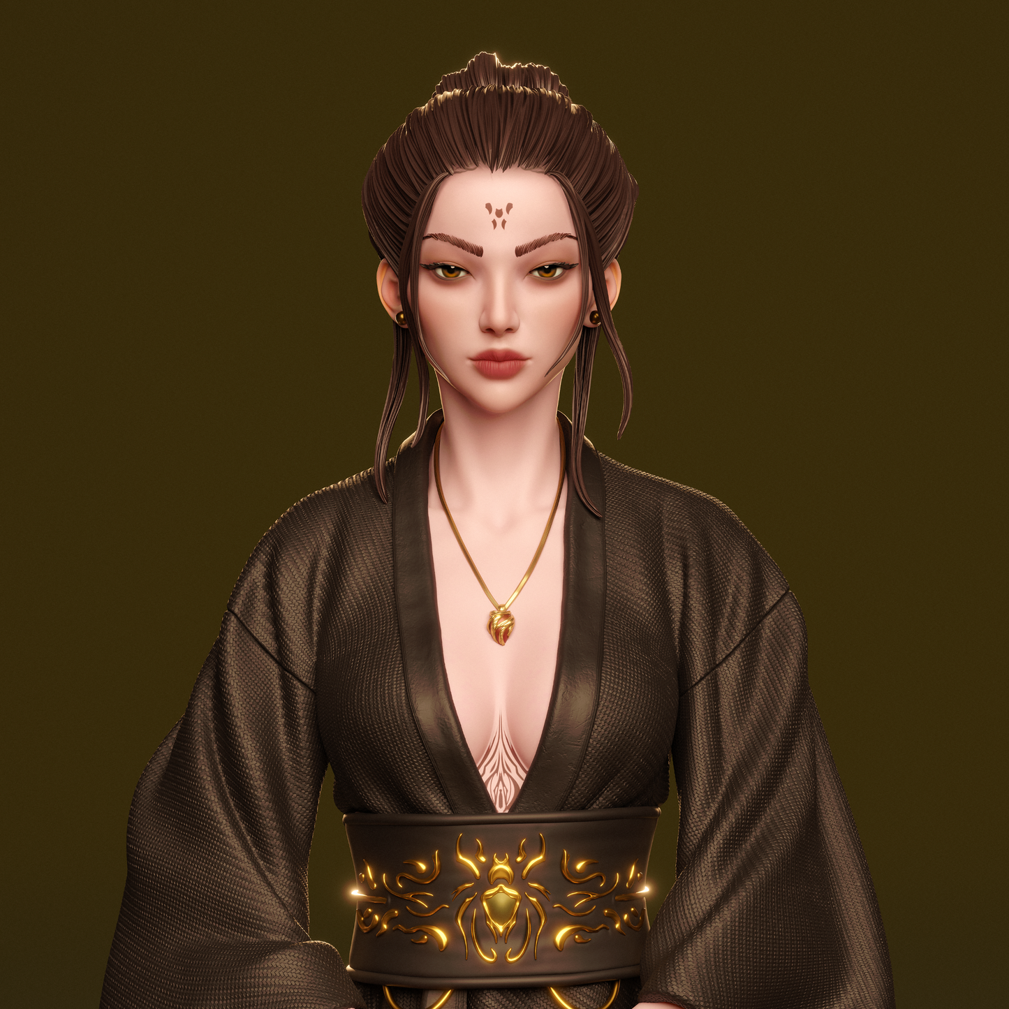 Queen Spider Demon Style Yokai Empress Resin Kit – Unpainted 3D Printed Model Kit