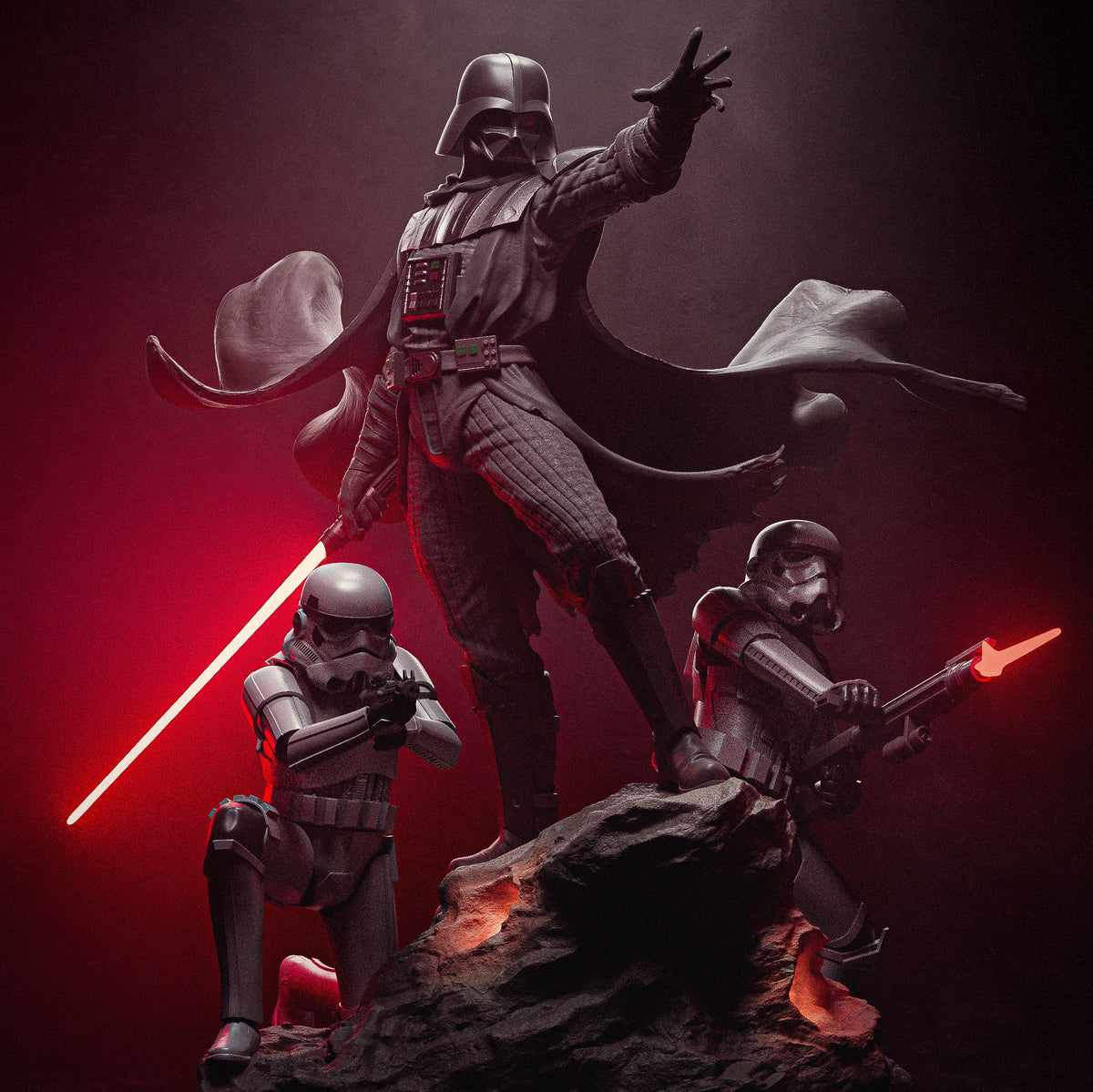 Darth Vader Diorama Style Star Wars Unpainted Resin Garage Kit (1/4-1/12)