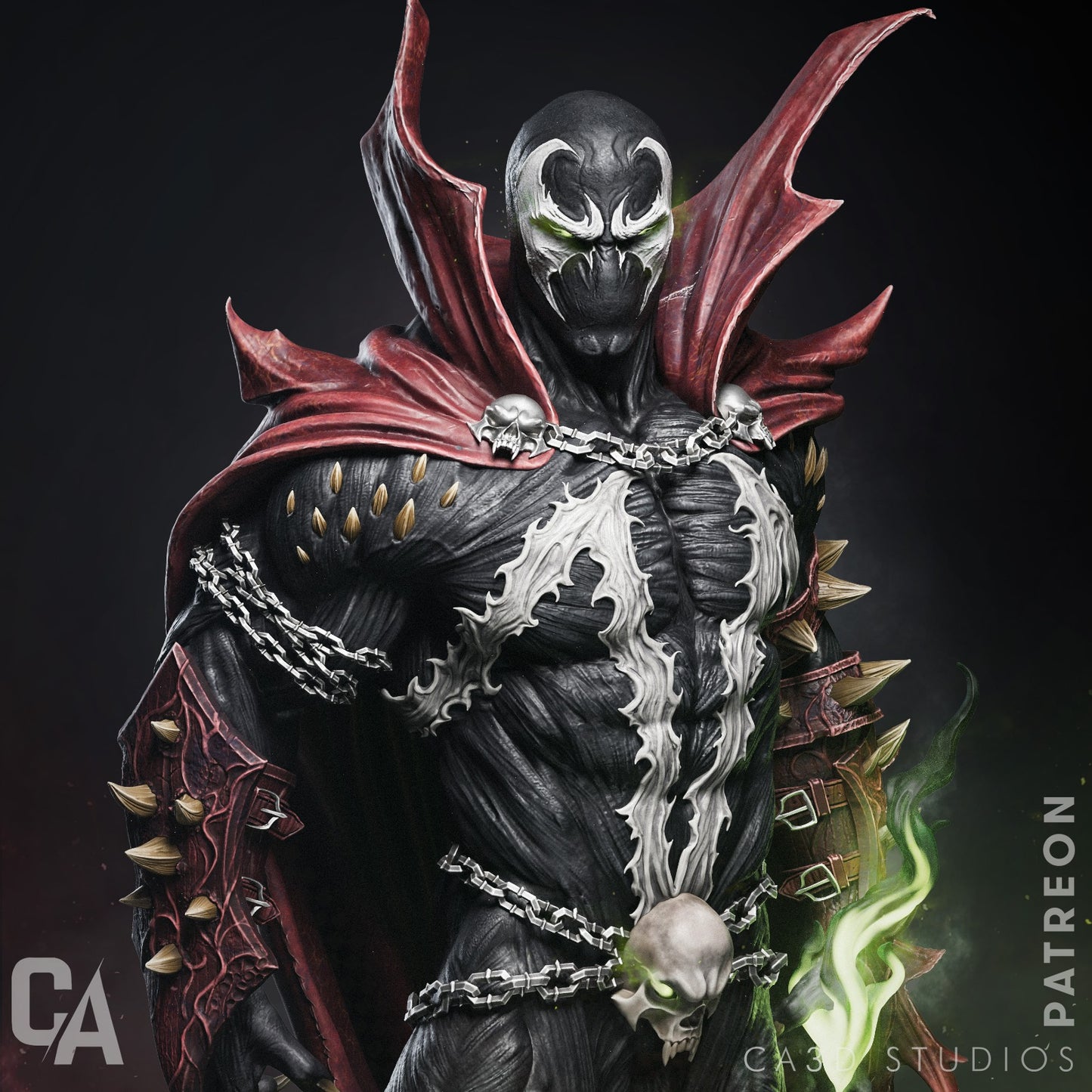 Spawn style Hellbound Avenger resin kit – Unpainted 3D Printed Model kit