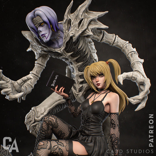 Misa Amane style Gothic Idol & Death God resin kit – Unpainted 3D Printed Model kit