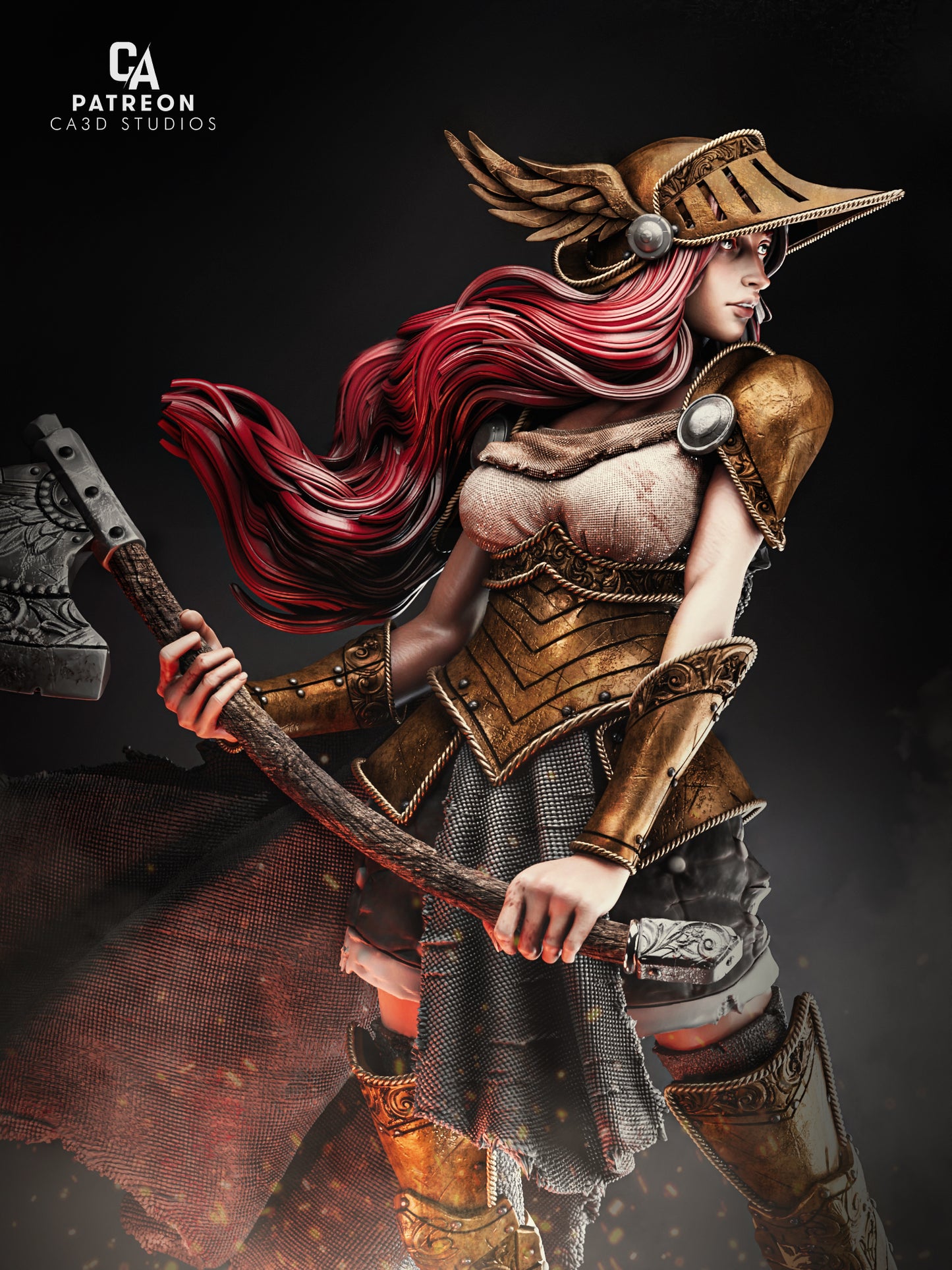 Valkyrie Malenia Style Elden Ring Unpainted Resin Garage Model Kit (1/6-1/12)