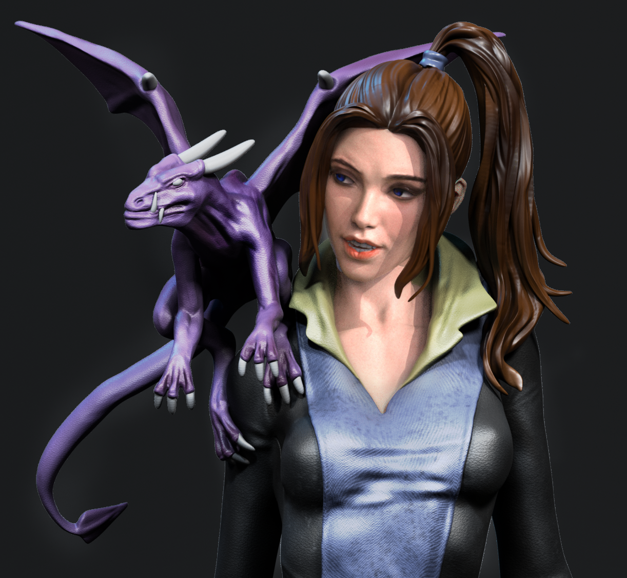 Kitty Pryde Style Phasing Heroine Resin Kit – Unpainted 3D Printed Model Kit
