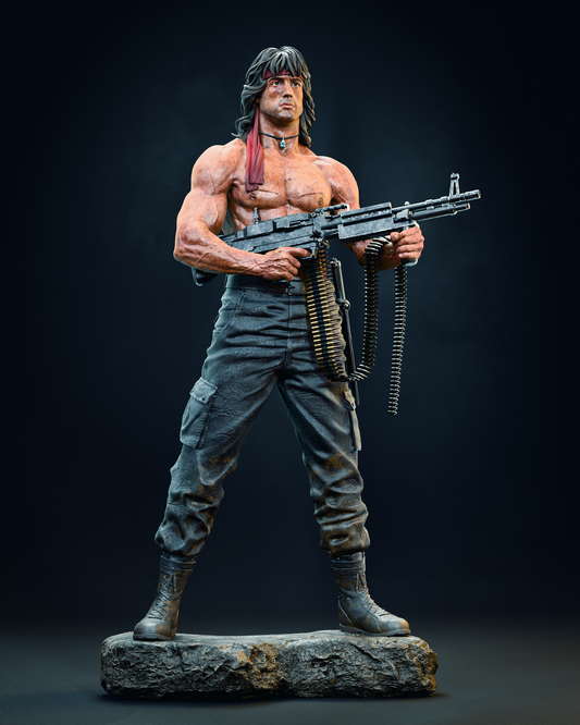 Rambo style Jungle Fury Warrior resin kit – Unpainted 3D Printed Model kit