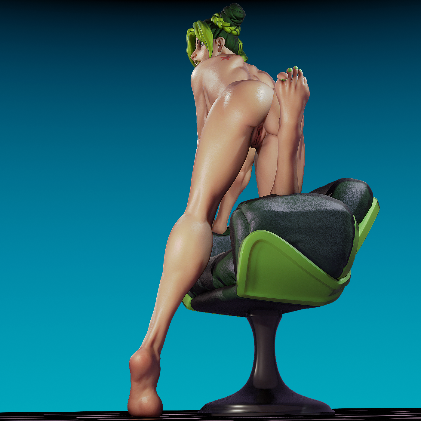 Jolyne style Stone Song Girl resin kit – Unpainted 3D Printed Model kit