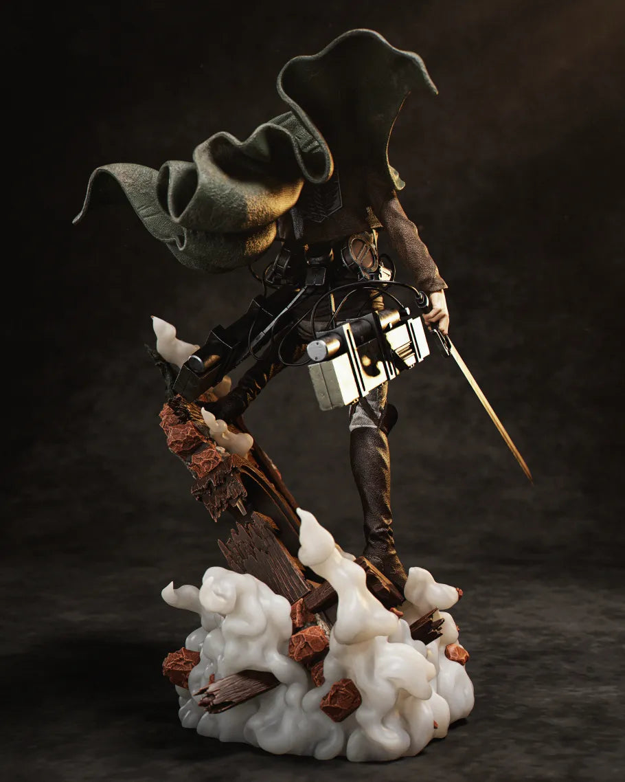 Levi Ackerman Style Scout Captain Resin Kit – Unpainted 3D Printed Model Kit