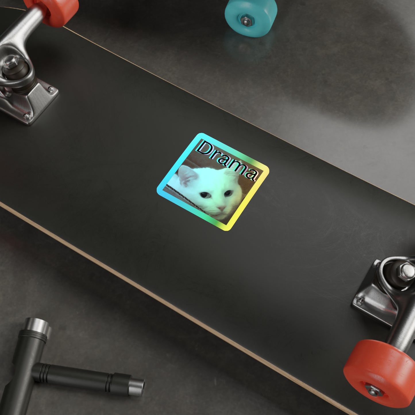 Drama Cat Kiss Cut Sticker – I cant believe you've done this