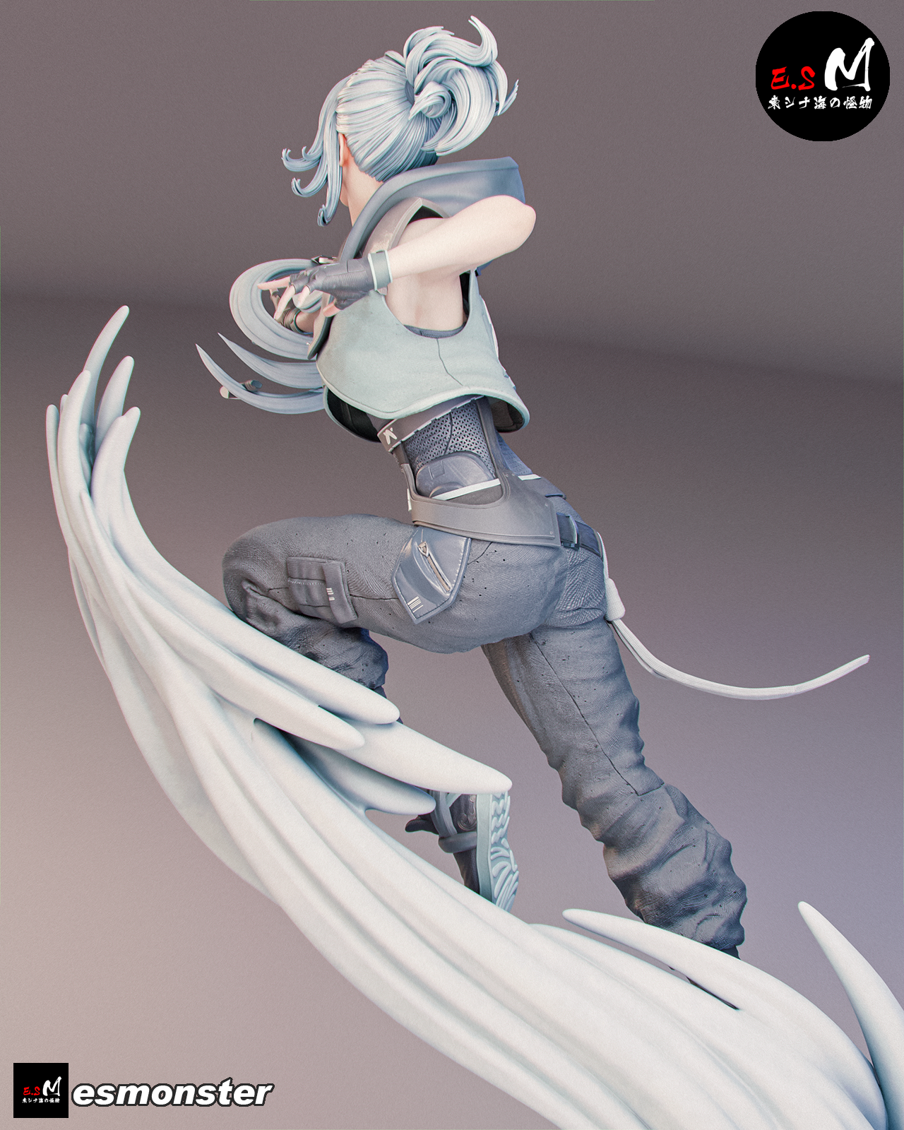 Jett Style Valorant Unpainted Resin Garage Model Kit (1/6-1/12)