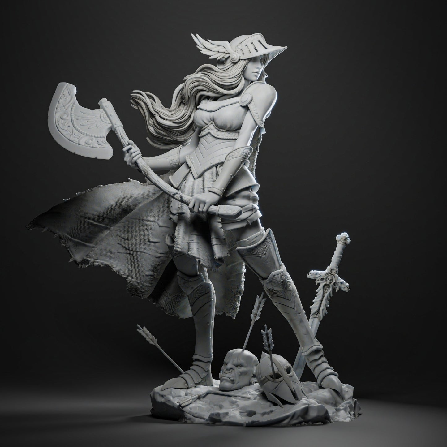 Valkyrie Malenia Style Elden Ring Unpainted Resin Garage Model Kit (1/6-1/12)