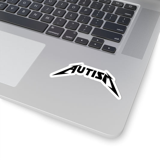 AUTISM Kiss Cut Sticker – Heavy Metal Inspired Autism Awareness Decal