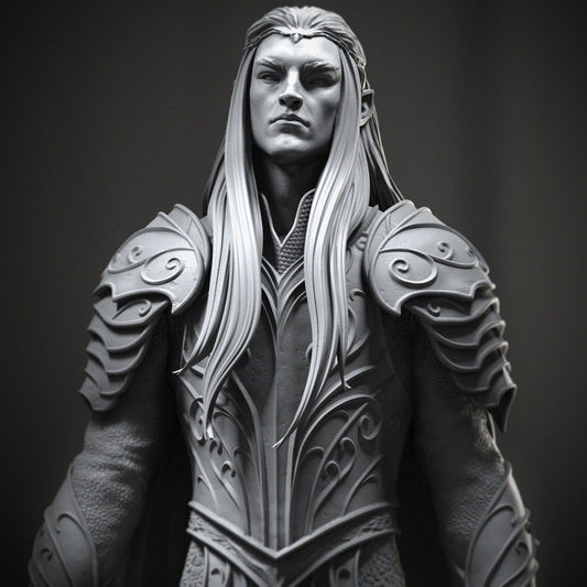 Thranduil Style Elven King Resin Kit – Unpainted 3D Printed Model Kit