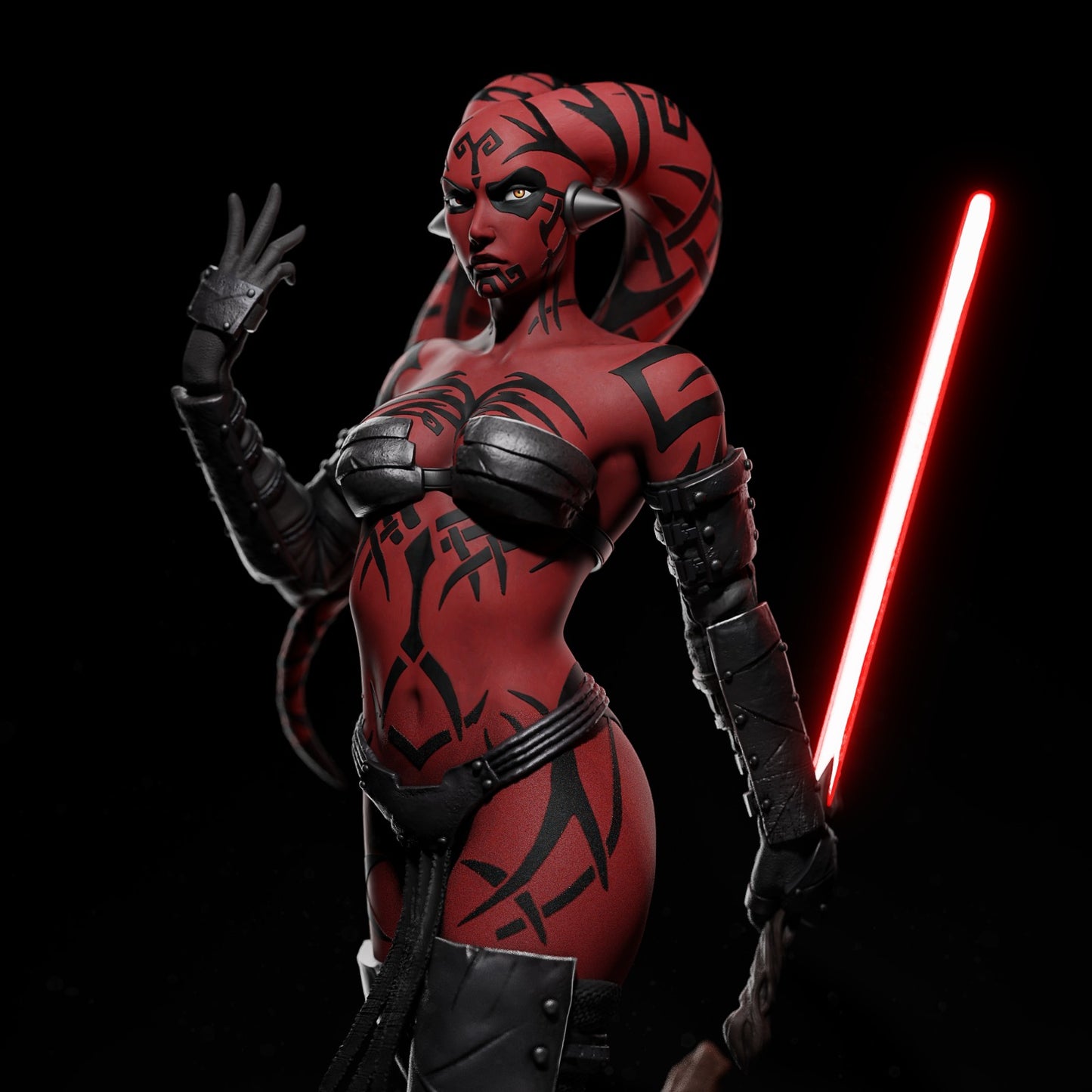 Darth Talon Style Sith Assassin Resin Kit – Unpainted 3D Printed Model Kit