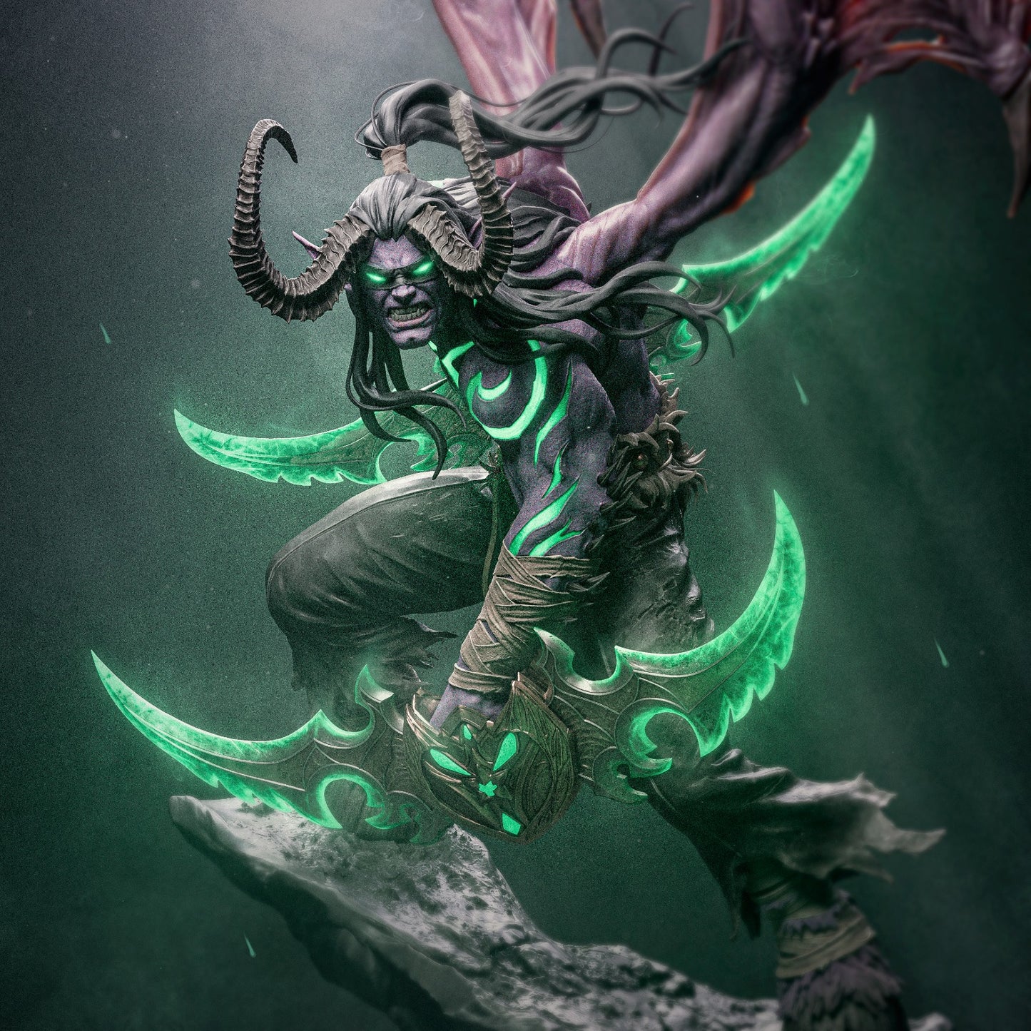Illidan style Betrayer resin kit – Unpainted 3D Printed Model kit
