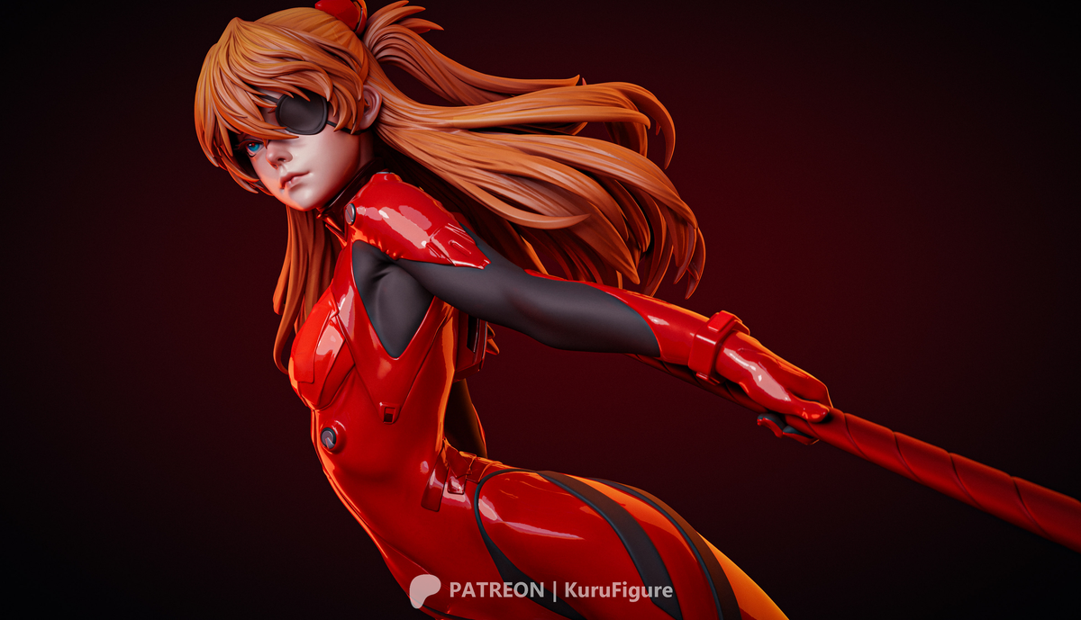 Angel Slayer Asuka Style Evangelion Unpainted Resin Garage Model Kit