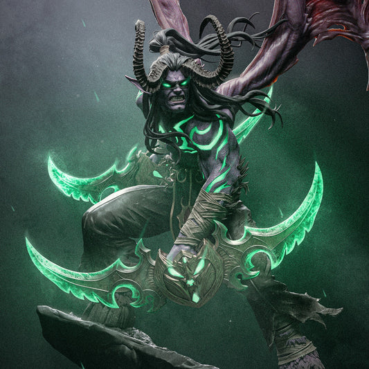 Illidan style Betrayer resin kit – Unpainted 3D Printed Model kit