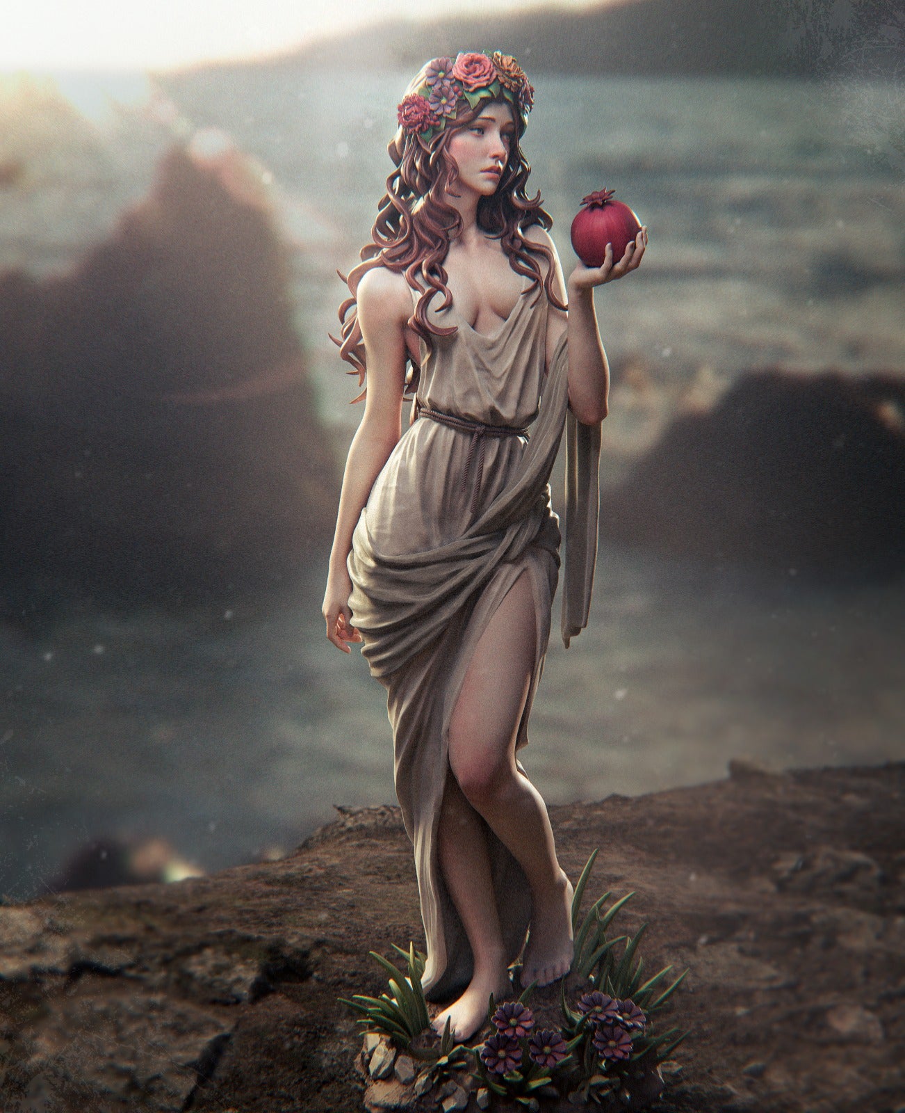 Persephone Underworld Queen resin kit – Unpainted 3D Printed Model kit