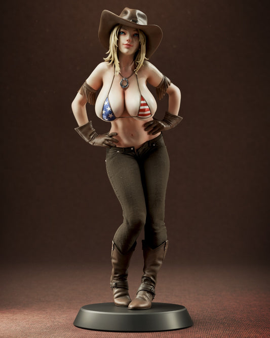 Tina Armstrong style Pro Wrestler Girl resin kit – Unpainted 3D Printed Model kit