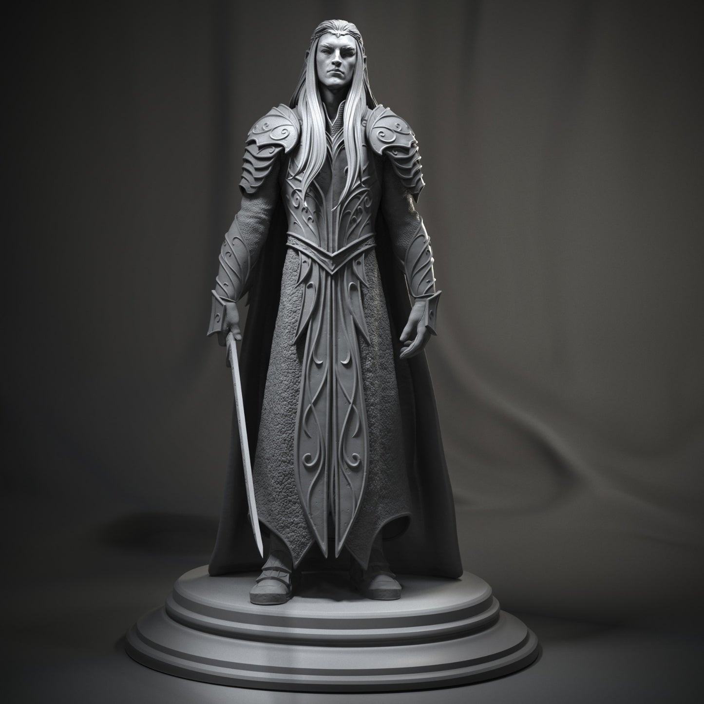 Thranduil Style Elven King Resin Kit – Unpainted 3D Printed Model Kit
