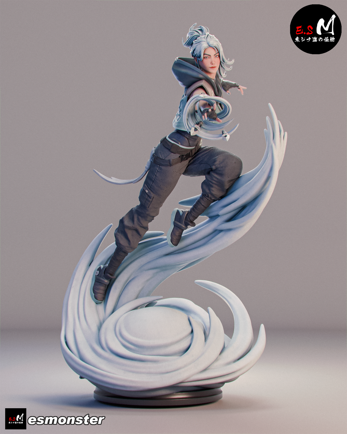 Jett Style Valorant Unpainted Resin Garage Model Kit (1/6-1/12)