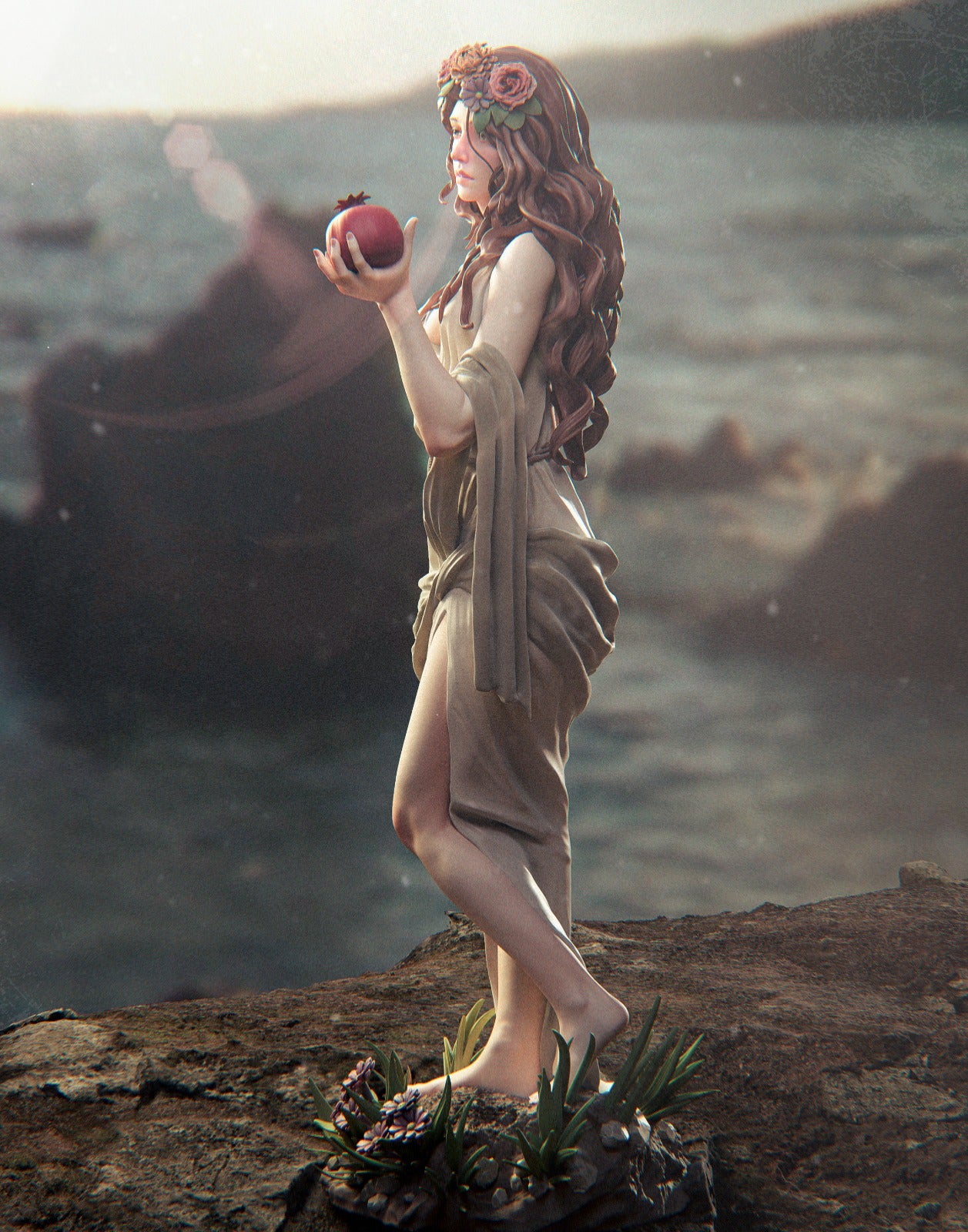 Persephone Underworld Queen resin kit – Unpainted 3D Printed Model kit