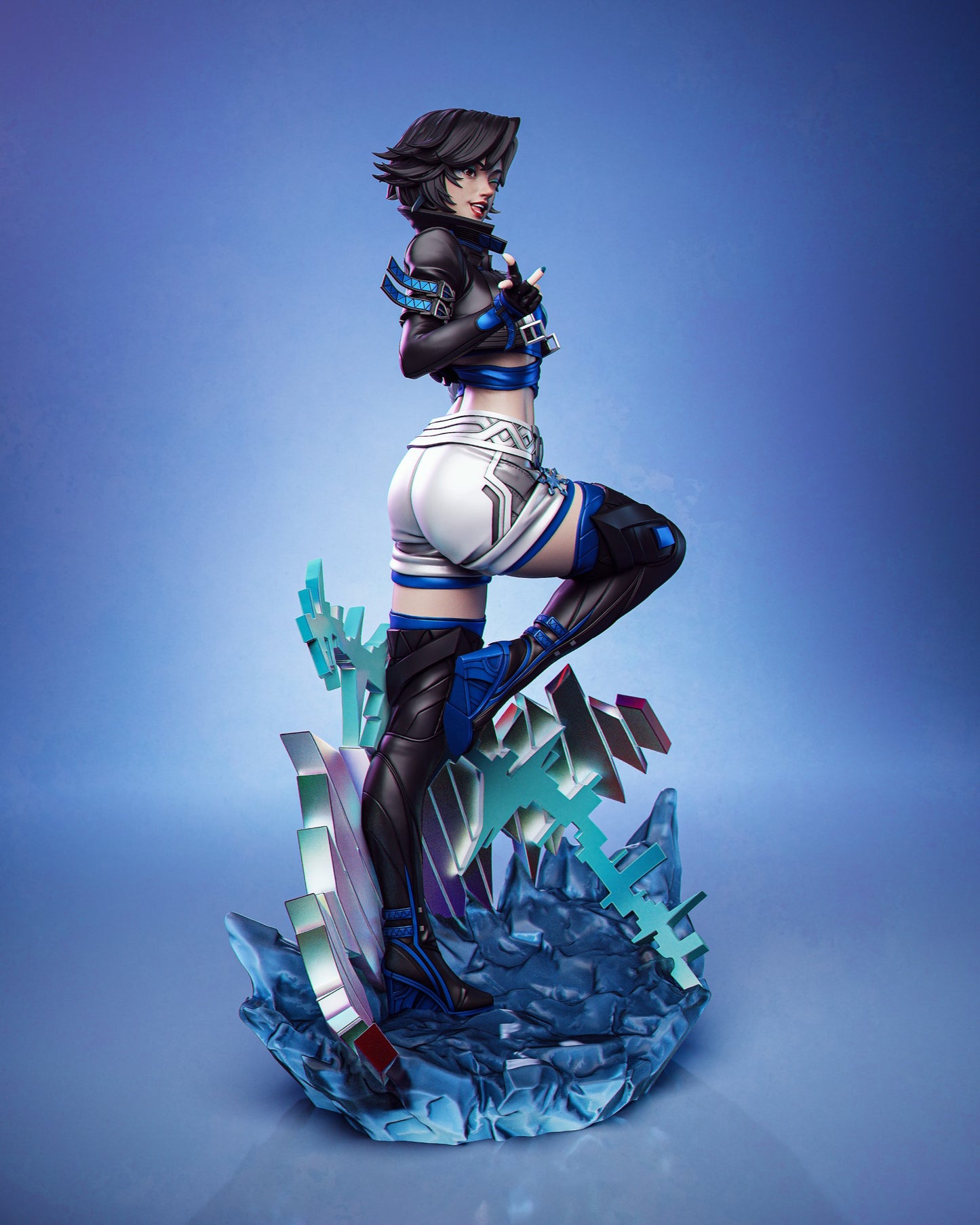 Luna Snow style K-Pop Ice Mage resin kit – Unpainted 3D Printed Model kit
