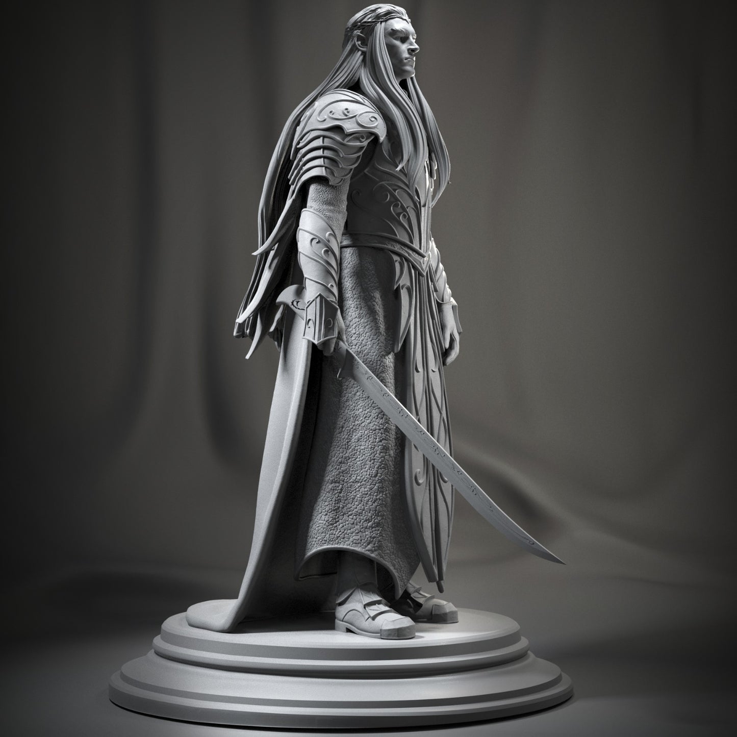 Thranduil Style Elven King Resin Kit – Unpainted 3D Printed Model Kit