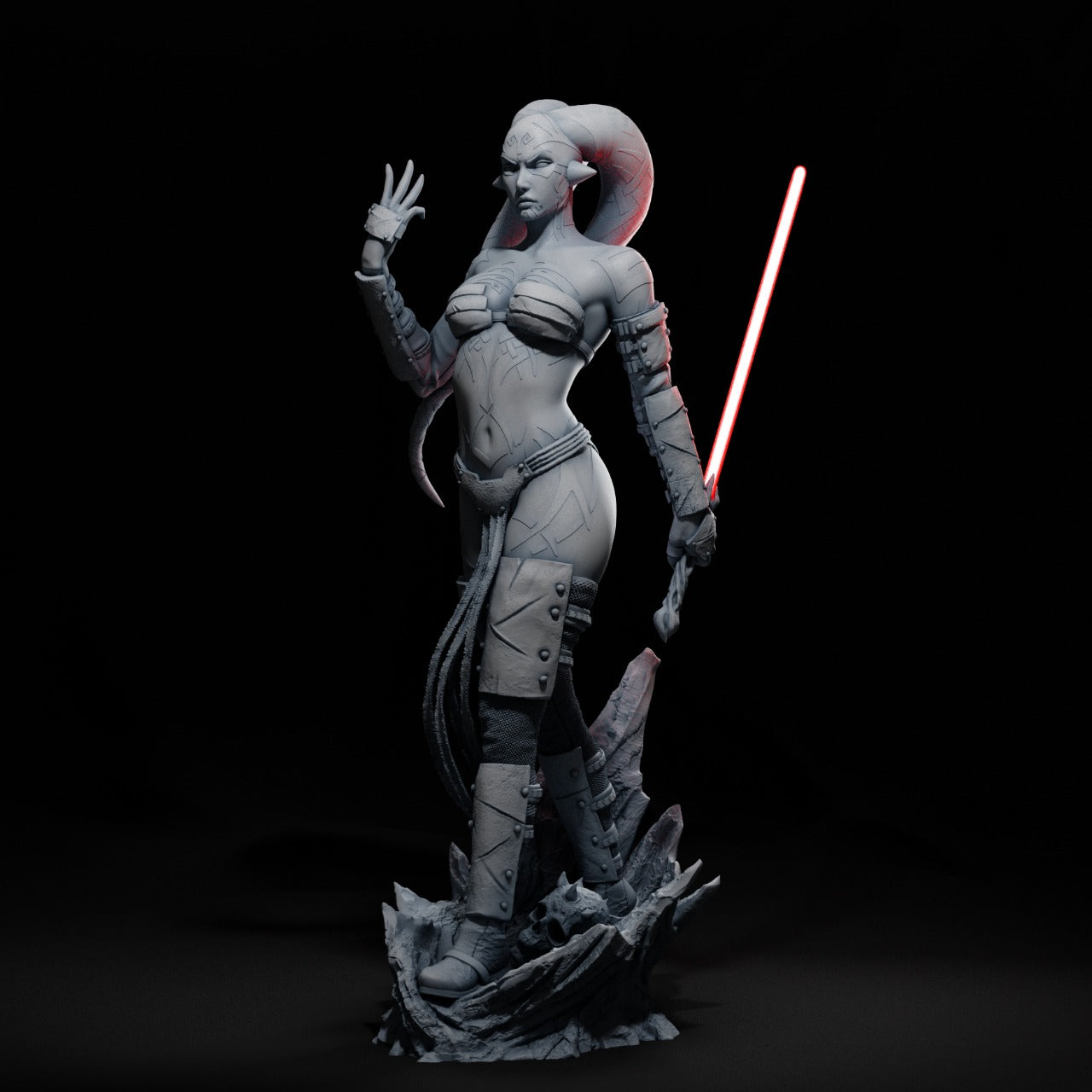 Darth Talon Style Sith Assassin Resin Kit – Unpainted 3D Printed Model Kit