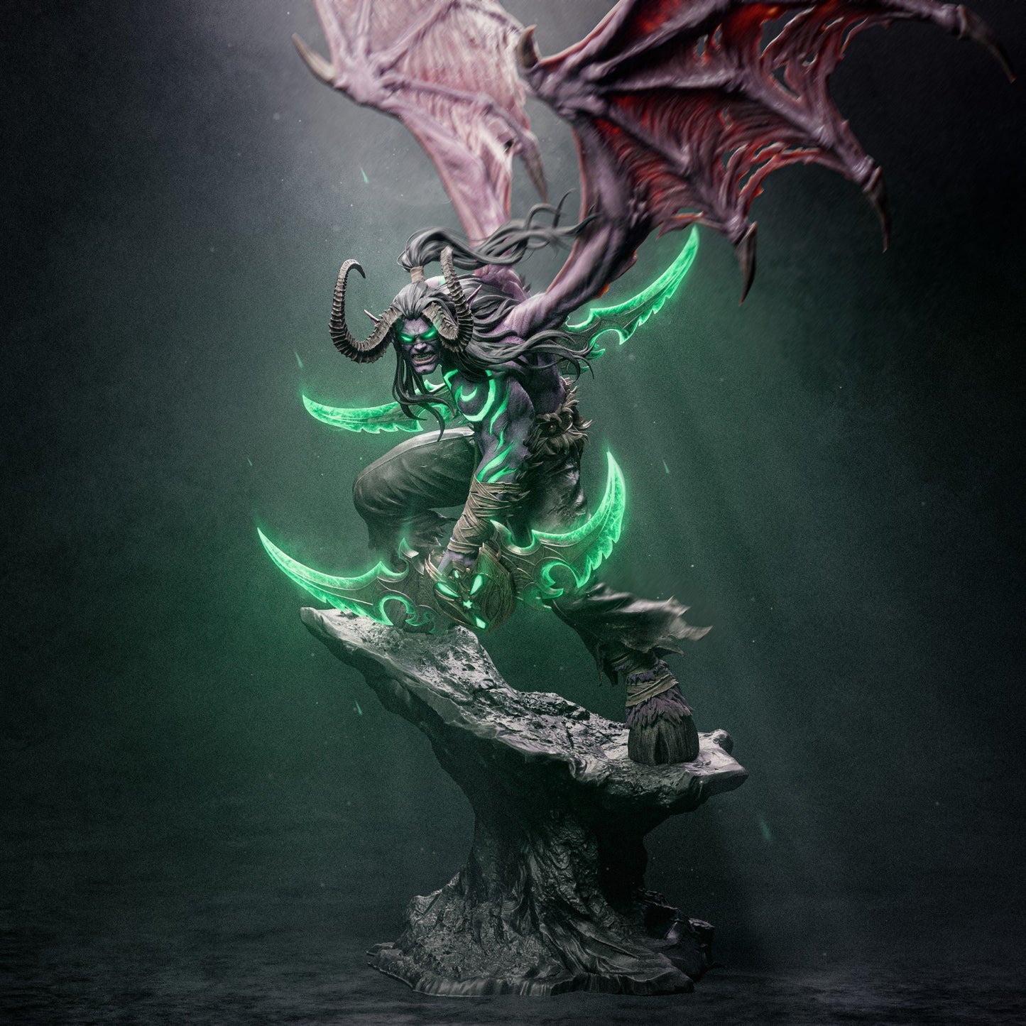 Illidan style Betrayer resin kit – Unpainted 3D Printed Model kit