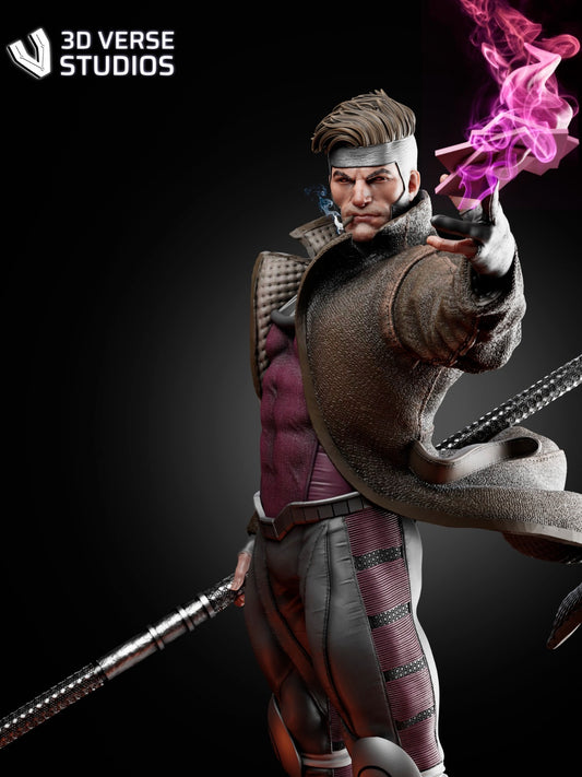 Gambit style Cardmaster Hero resin kit – Unpainted 3D Printed Model kit