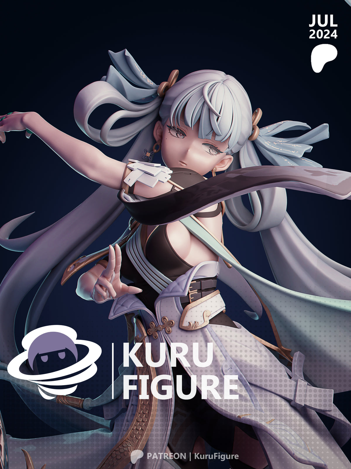 Jinhsi Style Wuthering Waves Unpainted Resin Garage Kit (1/6-1/12)