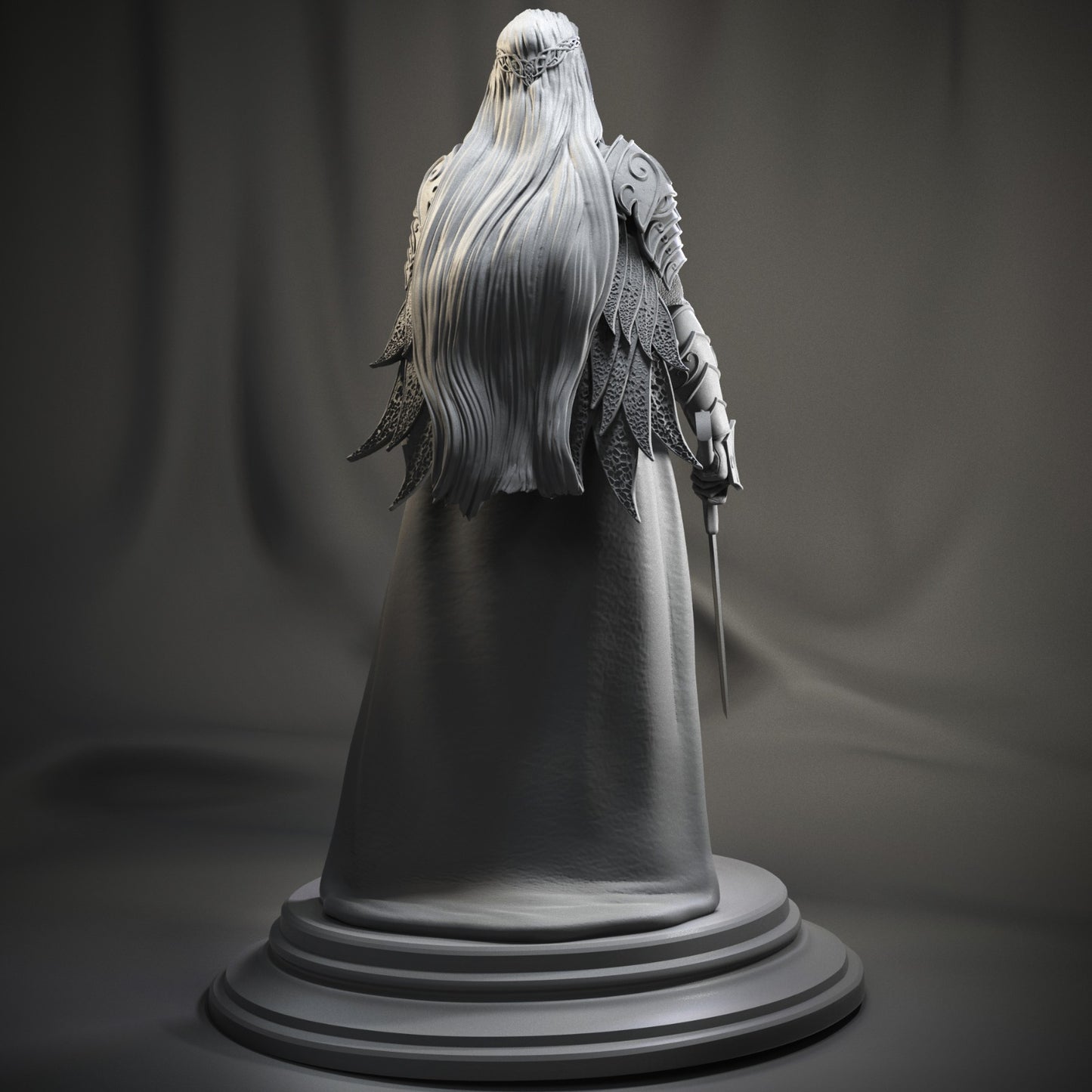 Thranduil Style Elven King Resin Kit – Unpainted 3D Printed Model Kit