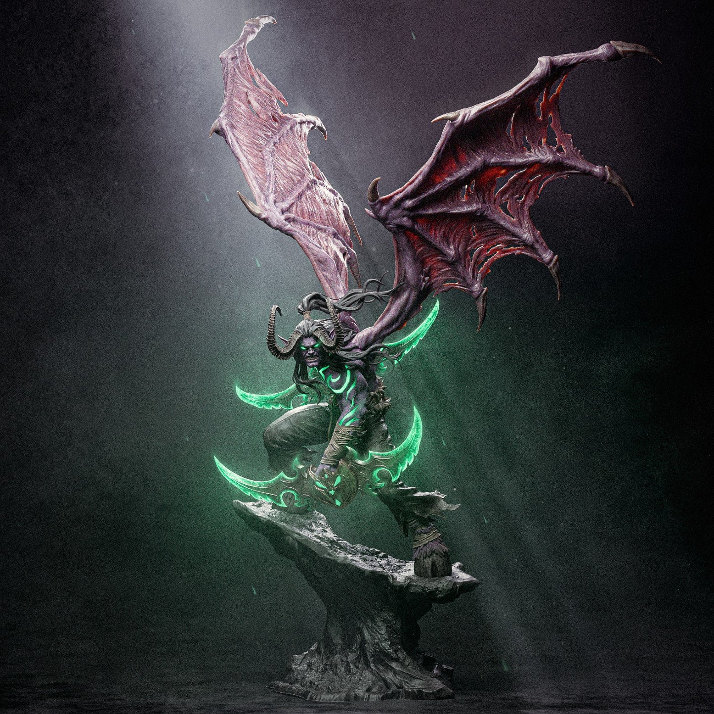 Illidan style Betrayer resin kit – Unpainted 3D Printed Model kit
