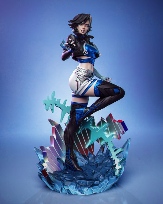 Luna Snow style K-Pop Ice Mage resin kit – Unpainted 3D Printed Model kit