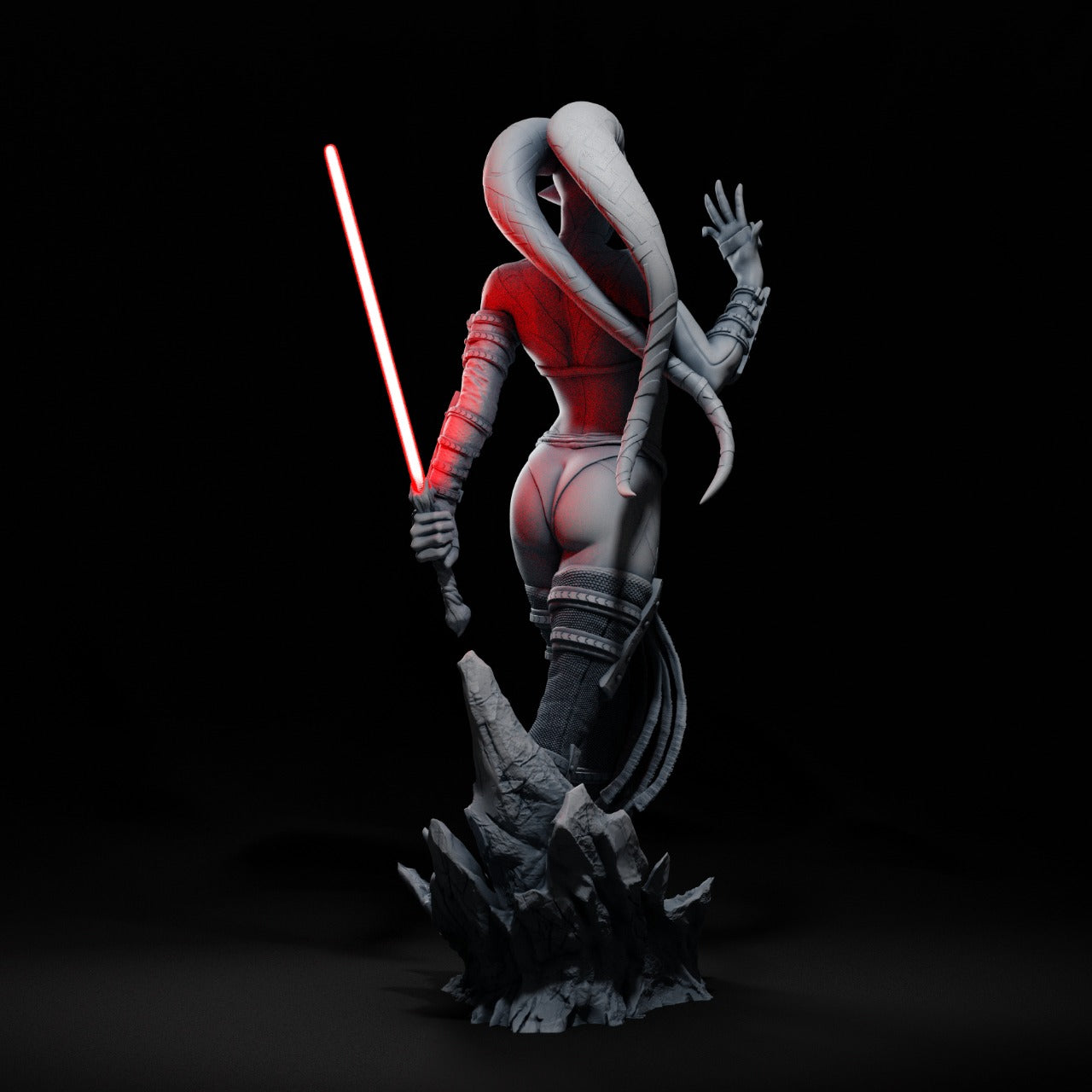 Darth Talon Style Sith Assassin Resin Kit – Unpainted 3D Printed Model Kit