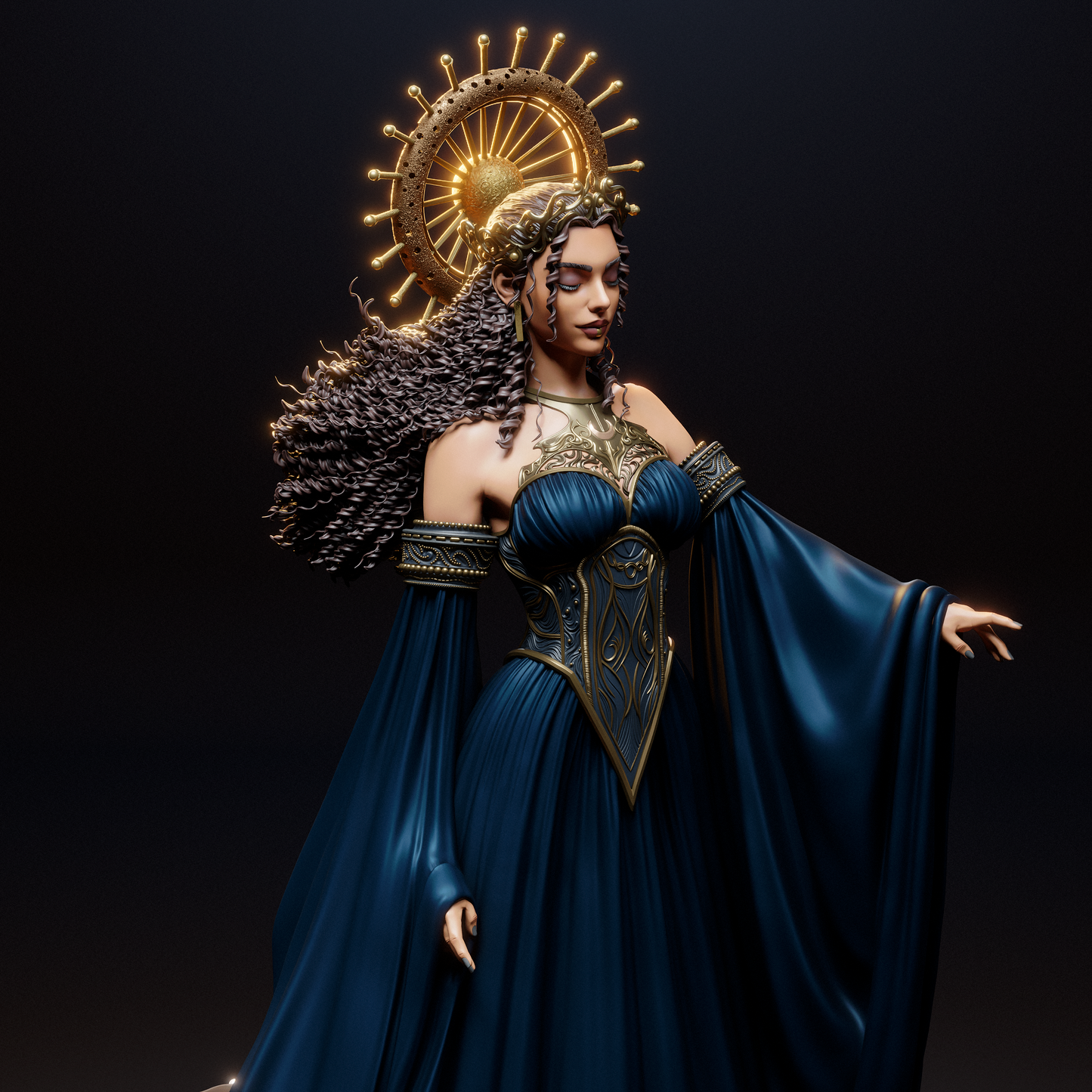 Night Goddess Nyx resin kit – Unpainted 3D Printed Model kit