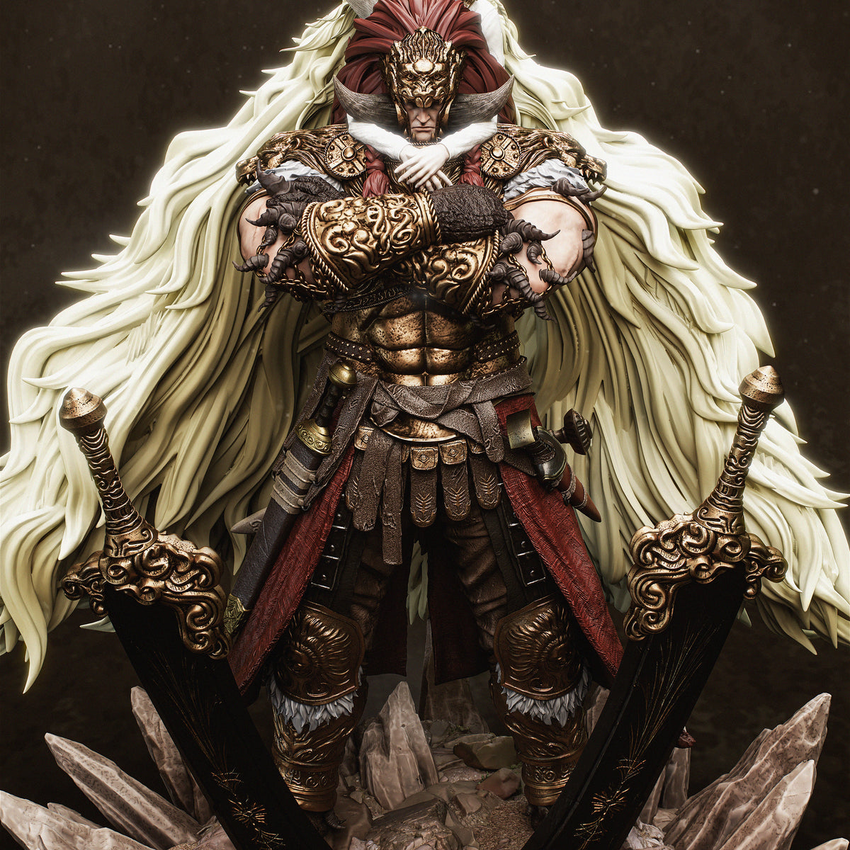 Radahn & Miquella Style Elden Ring Unpainted Resin Garage Kit (1/6-1/12)