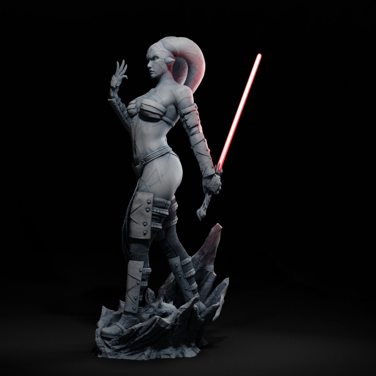 Darth Talon Style Sith Assassin Resin Kit – Unpainted 3D Printed Model Kit