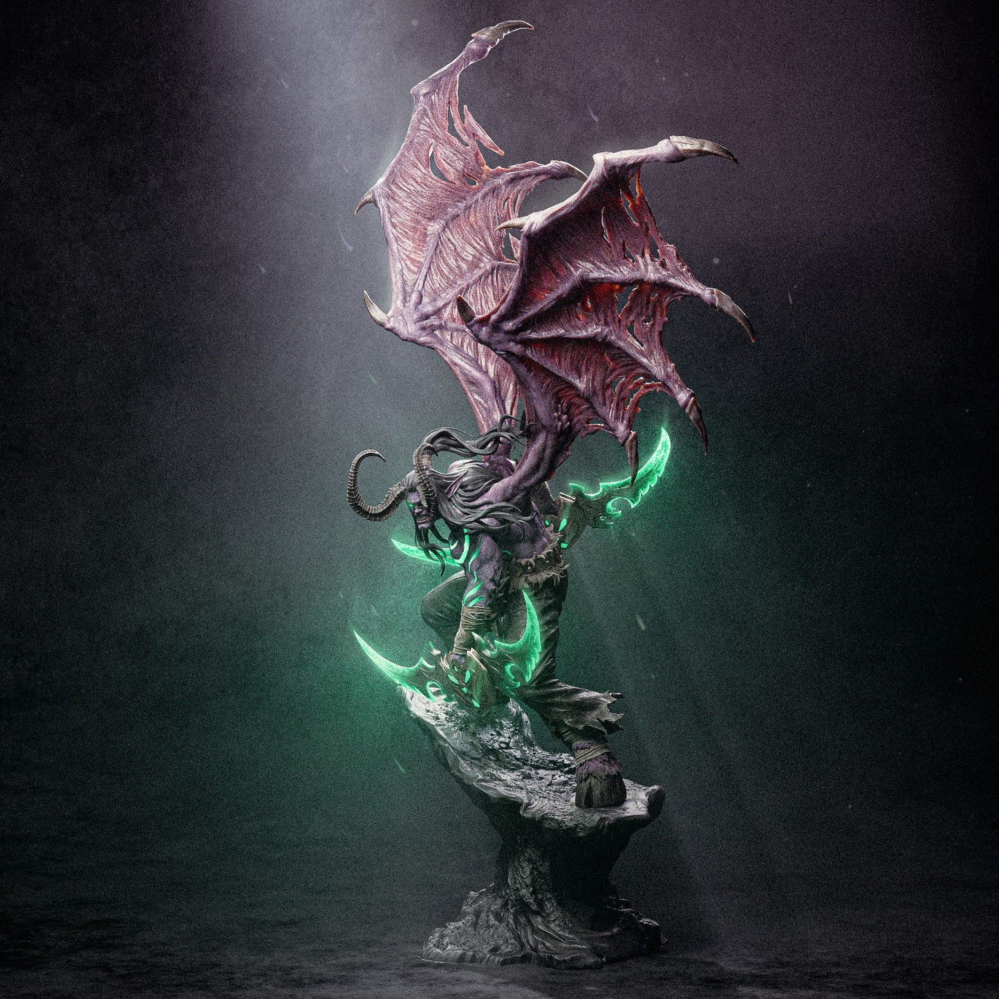 Illidan style Betrayer resin kit – Unpainted 3D Printed Model kit