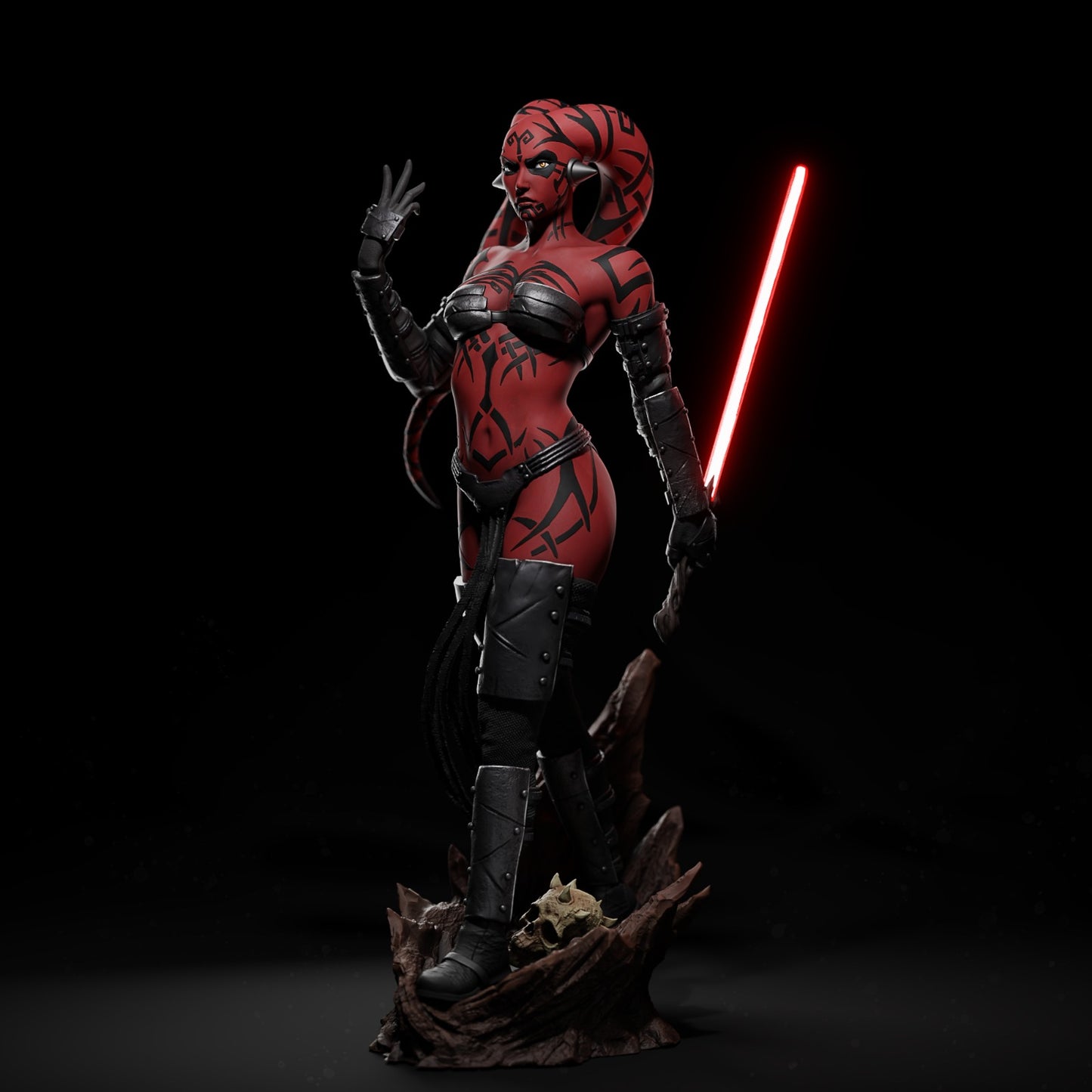Darth Talon Style Sith Assassin Resin Kit – Unpainted 3D Printed Model Kit