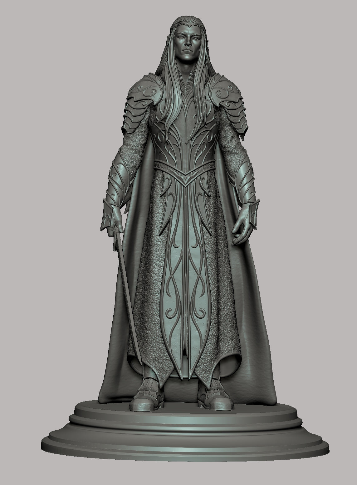 Thranduil Style Elven King Resin Kit – Unpainted 3D Printed Model Kit