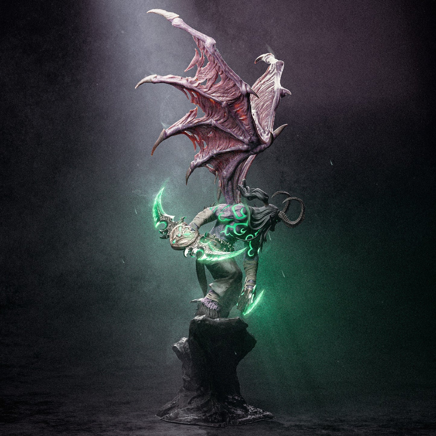 Illidan style Betrayer resin kit – Unpainted 3D Printed Model kit