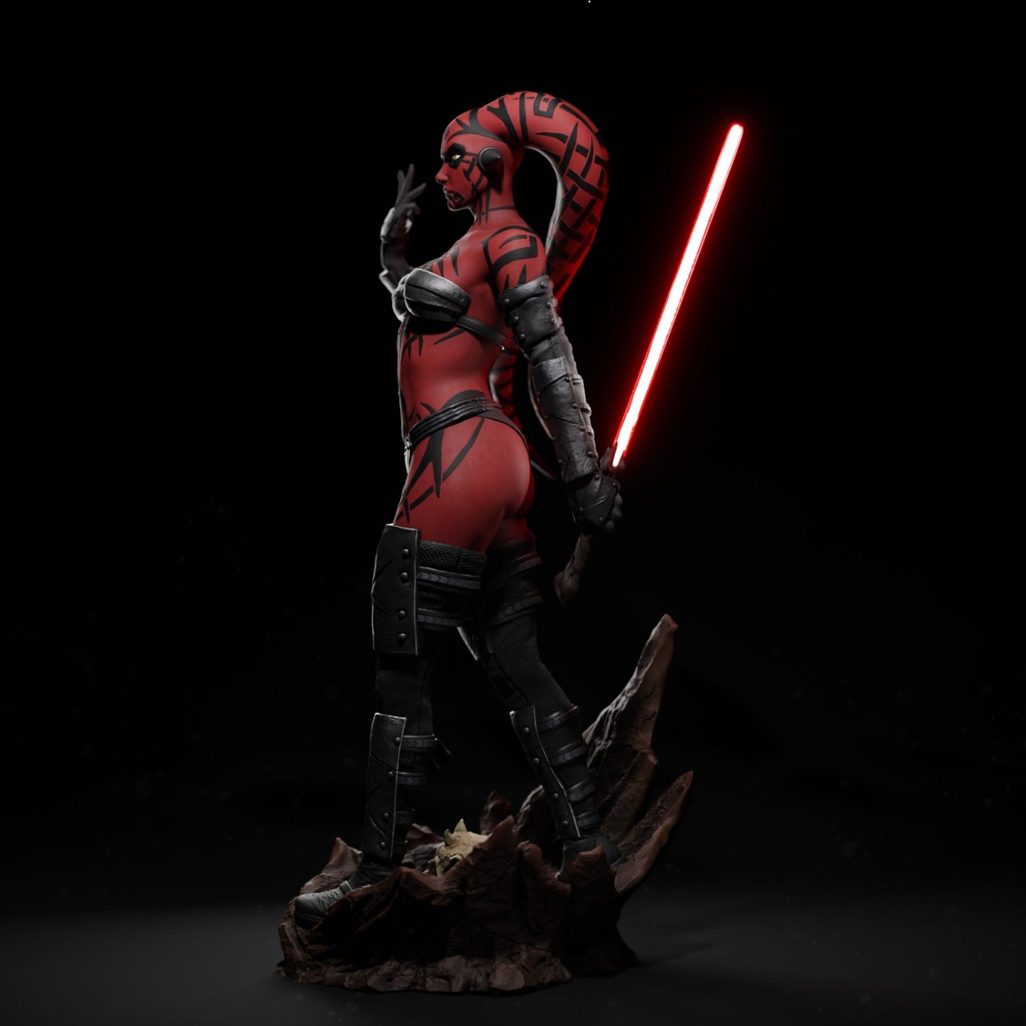 Darth Talon Style Sith Assassin Resin Kit – Unpainted 3D Printed Model Kit