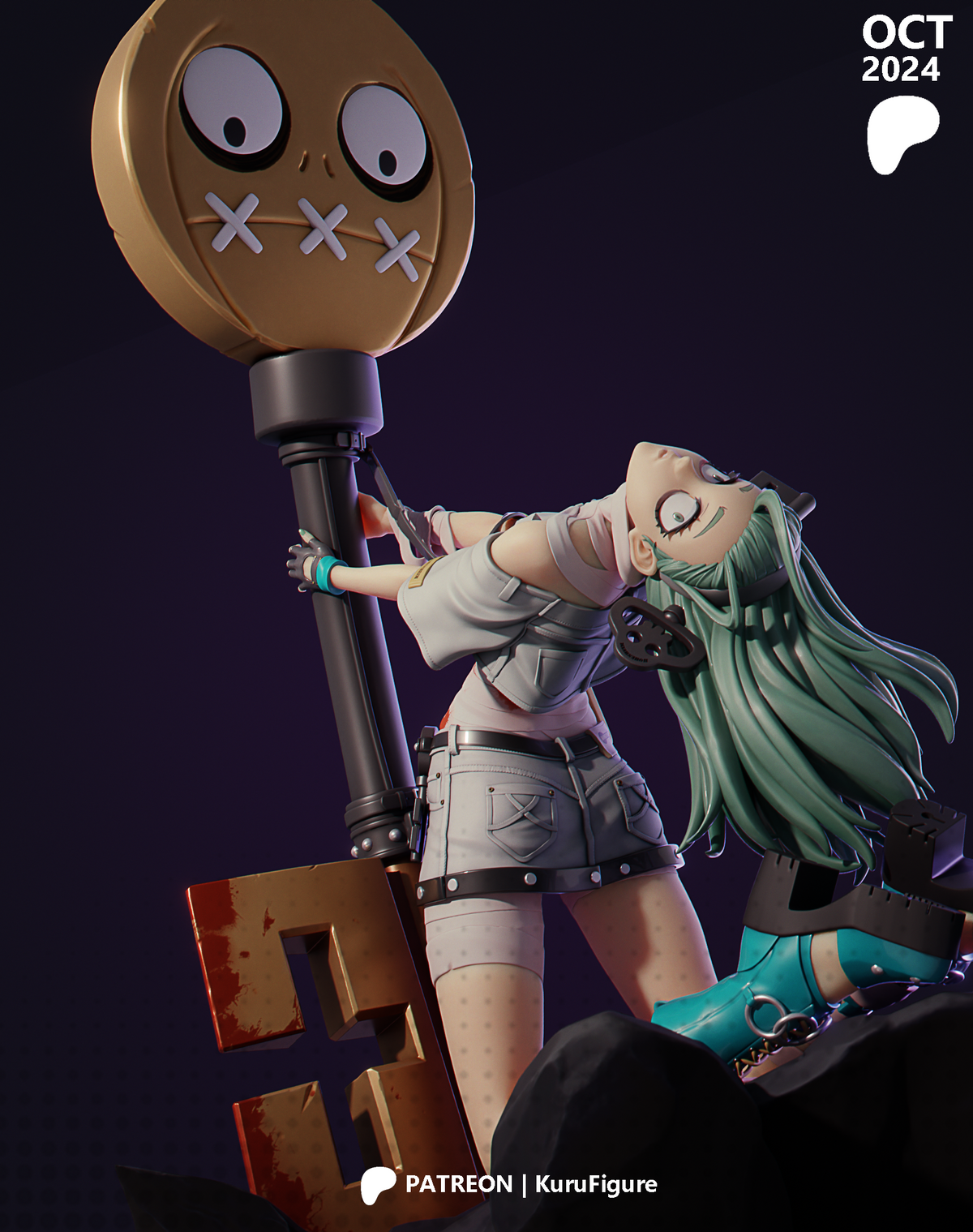 A.B.A Style Guilty Gear Unpainted Resin Garage Kit (1/6-1/12)