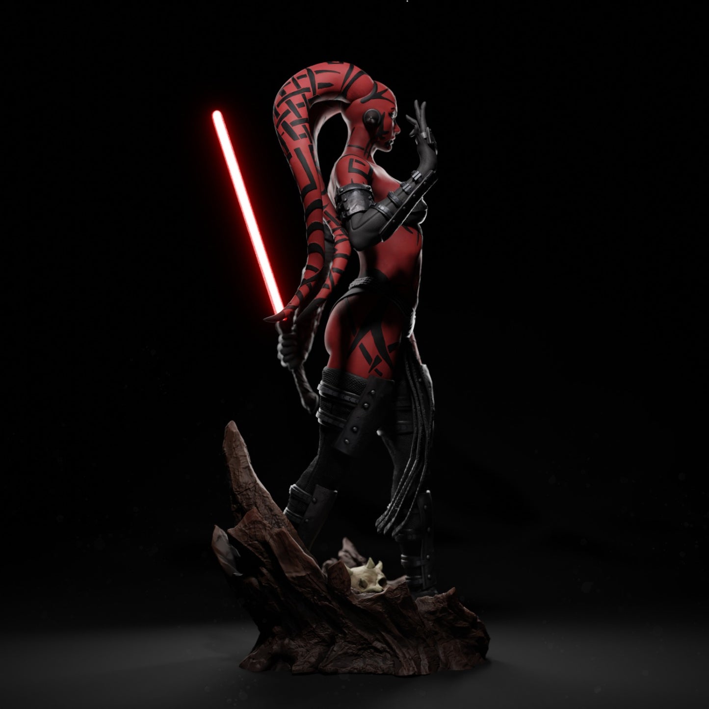 Darth Talon Style Sith Assassin Resin Kit – Unpainted 3D Printed Model Kit
